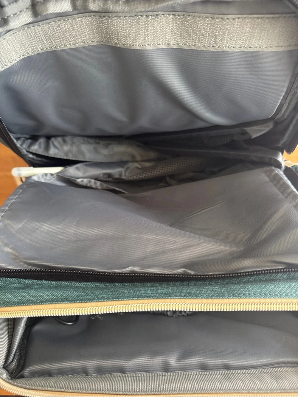 Diaper Bag Backpack with Foldable Crib with USB Charging Port & Stroller Straps